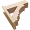 Ekena Millwork 8-in W x 26-in D x 26-in H Balboa Block Rough Cedar Woodgrain TimberThane Outlooker, Primed Tan OUTUR080X26X26BOA44RCPR - alternate 5
